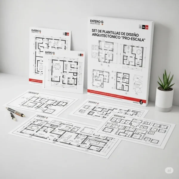 Set de Plantillas de Diseño Arquitectónico 'Pro-Escala'